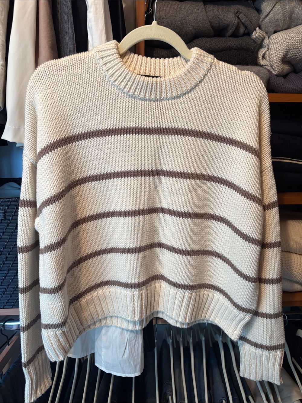 Jenni Kayne - Chloe Crewneck Cotton Sweater - Small - Picture 2 of 6